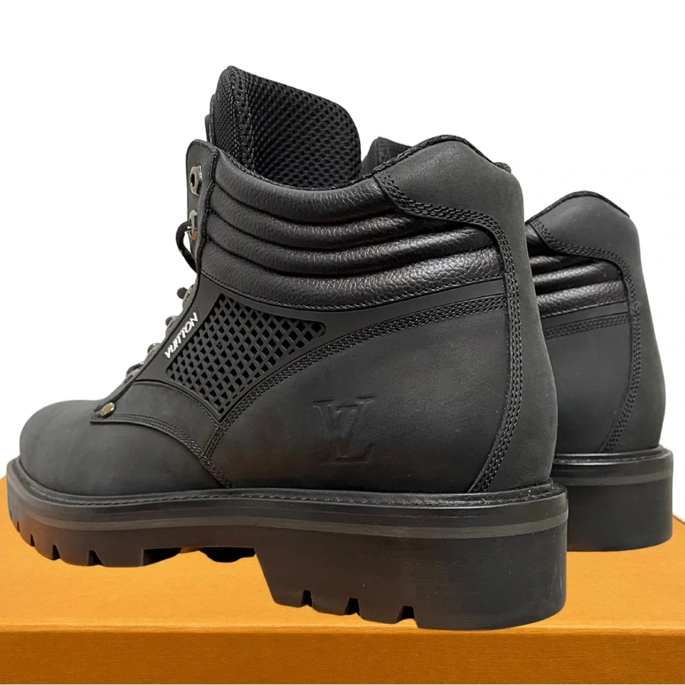 Louis Vuitton Virgil Abloh Black Boots (RARE) Size 10 LV 11.5 US BRAND NEW